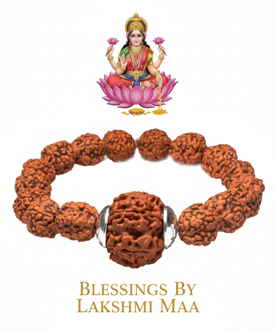 7 Mukhi Rudraksha Bracelet for Men and Women | Lakshmi Bracelet | Original Lab Certified Nepal Rudraksha With Lap Test certificate & X-ray