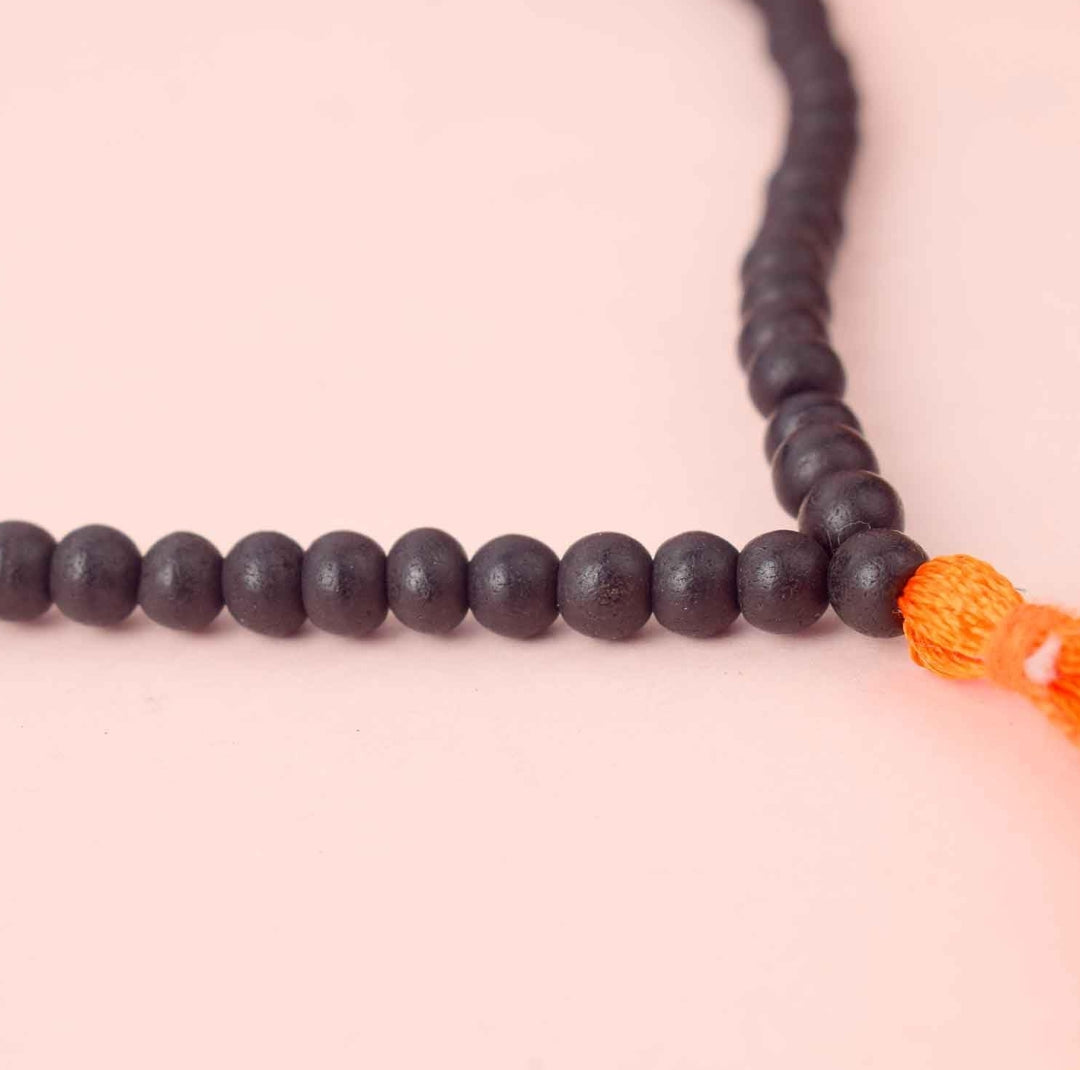 100% Natural Govt. Lab Certified Original 6mm Karungali Malai in Matte Finish – Karungali Malai for Spiritual Growth & Meditation – Handcrafted Karungali Mala | Ebony Wood Mala