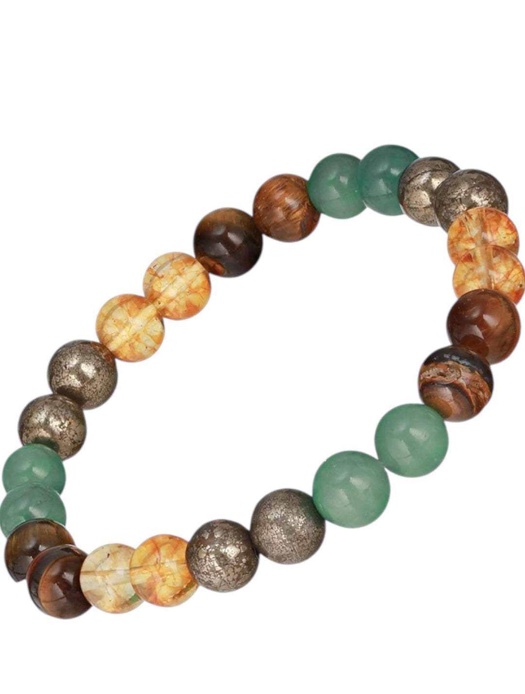 Unisex Natural Healing Bracelets For Men & Women | Certified 8mm-10mm Beads for Wealth, Prosperity, Luck, Stress Relief & Emotional Balance