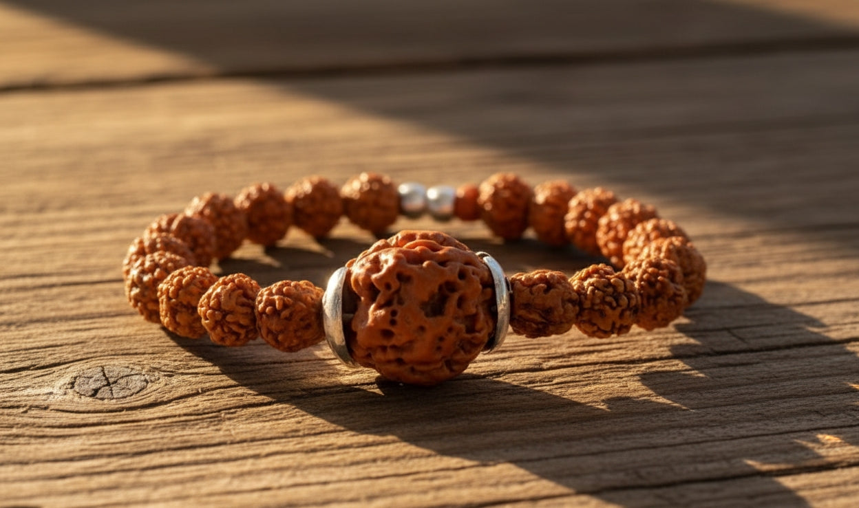 4 Mukhi Rudraksha Bracelet for Men and Women | Nepal Rudraksha Bracelet With Lap Test certificate and X-ray