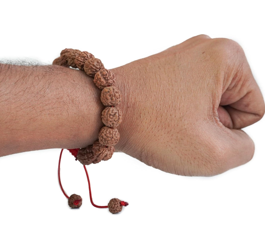 Original 5 Mukhi(Panchmukhi) Rudraksha Bracelet With Certificate | AAA Grade Unisex both for Men and Women